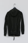 BORIS BIDJAN SABERI Dark Grey Hooded Jacket WZIPPER2 FTO00002